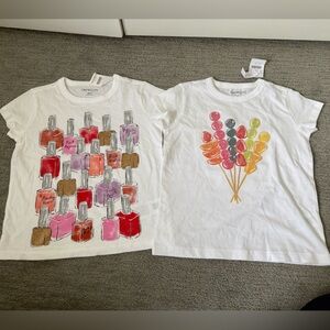 New w Tags Crewcuts by J.Crew Set of 2 Girls T Shirts Sz
Small 6/7